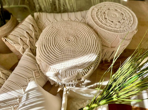 Macramé Ottoman