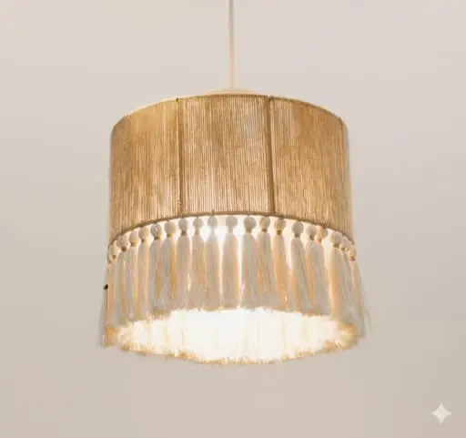 Boho Striped Chandelier