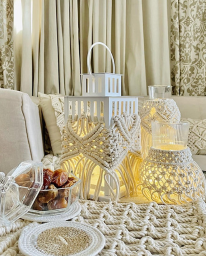 [ha00023mc] Macramé Lantern