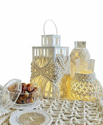 [ha00023mc] Macramé Lantern