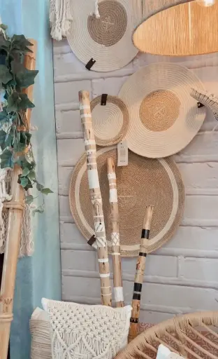 Colored Jute Wall Plates