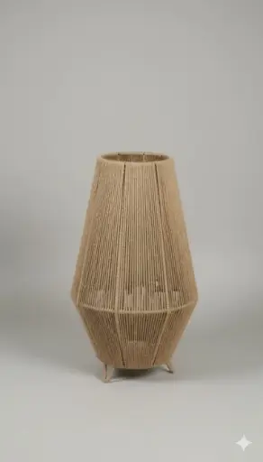[1100102] Floor Jute Lampshade