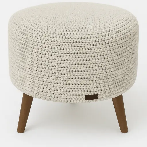 Wheat-Spike Ottoman