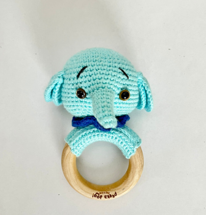 [2500R001] ELLIE THE ELEPHANT RATTLE