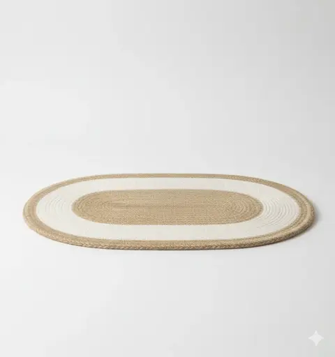 [ha00012scj] Cotton-Jute Placemats (elliptical)