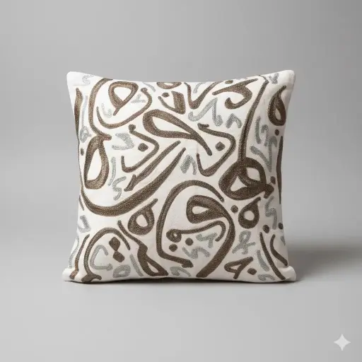 [2900200] Arabic Letters Cushion - Cover