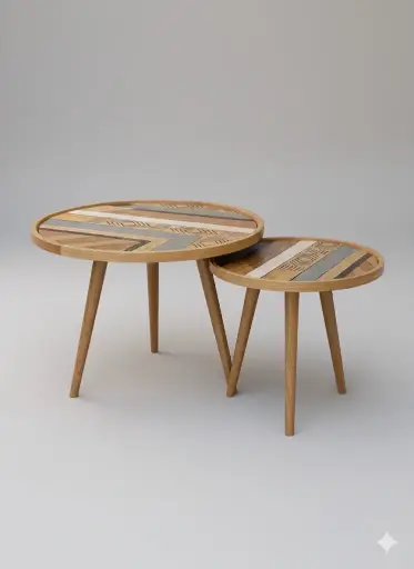 [3800mt] Mountain Table Set of 2