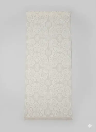 White Arabesque Runner