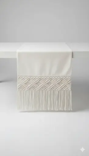 [ha000300MTR] Macrame Table Runner