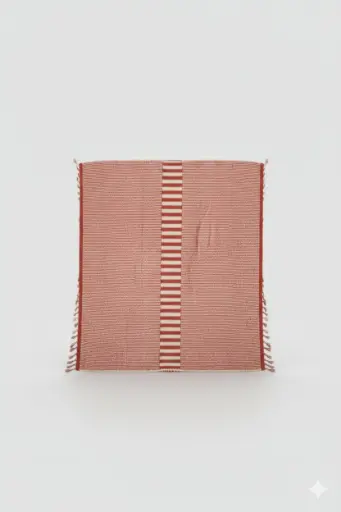 [r000KMB190*330] Kilim Rug (Maroon/ Beige )