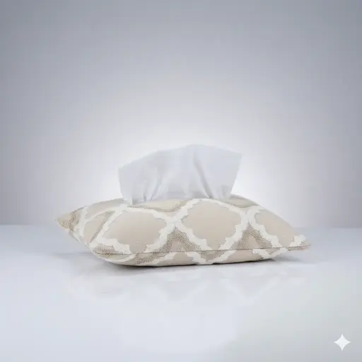 [4300TSCBS] Beige Star Tissue Cover