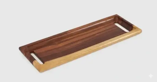 [ha000wt15] Wooden tray (15x40)