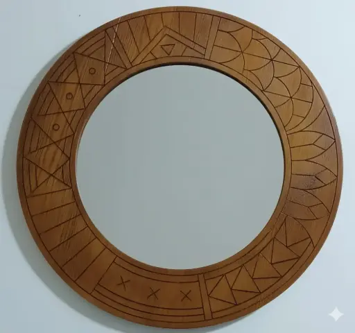 [2400RMR02] Roots round mirror 2