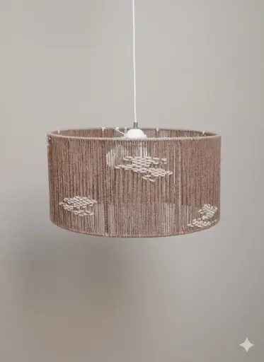 Decorated Striped Chandelier 