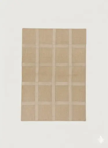 [r000sk123X193] Striped Jute Kilim