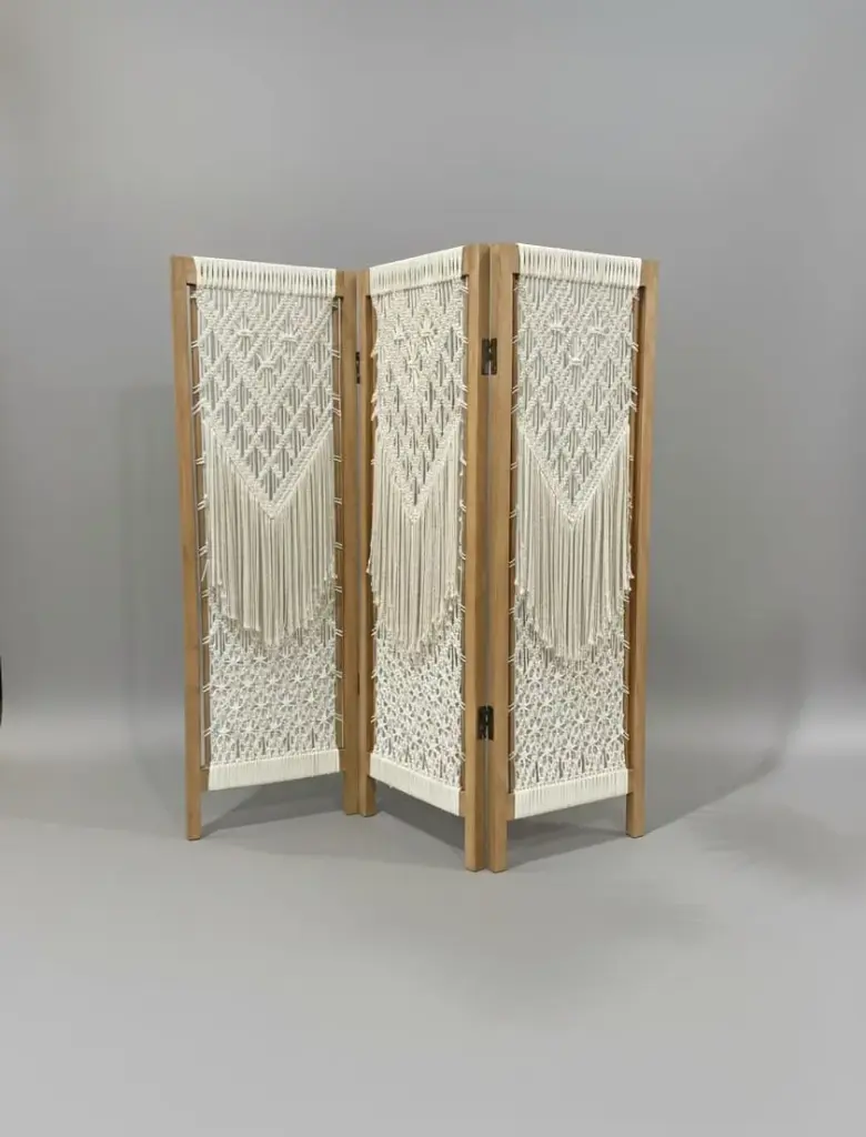 Diamond Macrame Screen | Sadu Designs